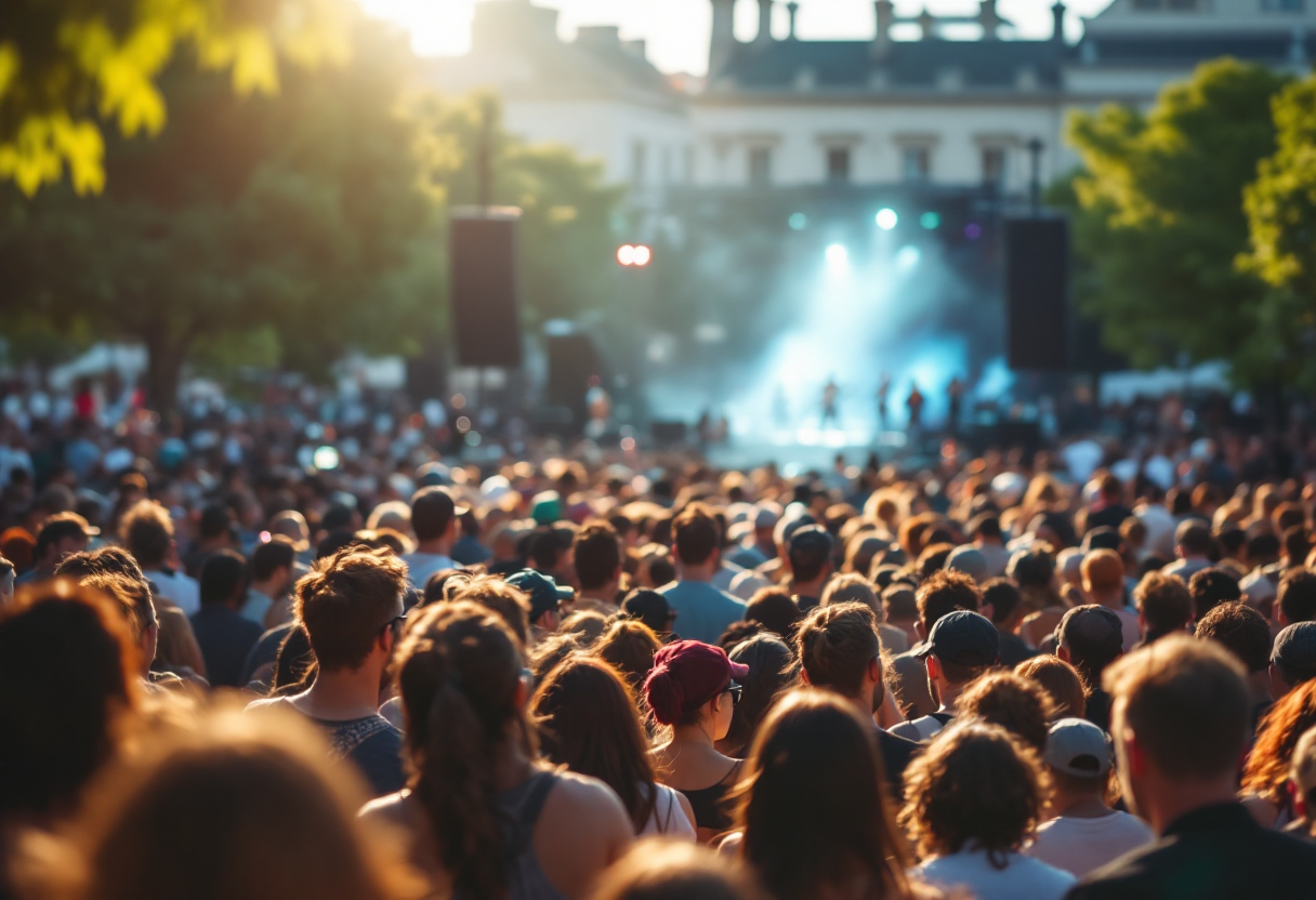 Immagine di un concerto ad Arezzo con talenti emergenti