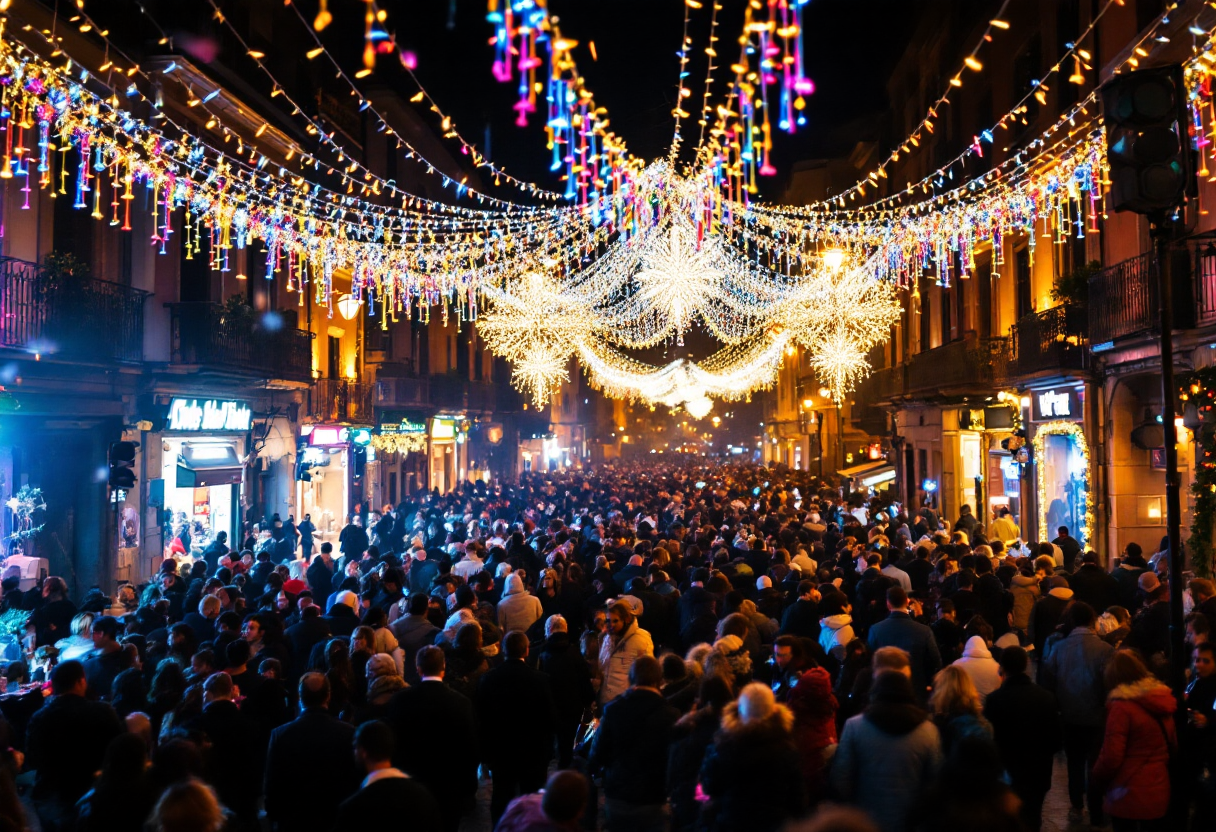 Festeggiamenti di Capodanno a Palermo con fuochi d'artificio