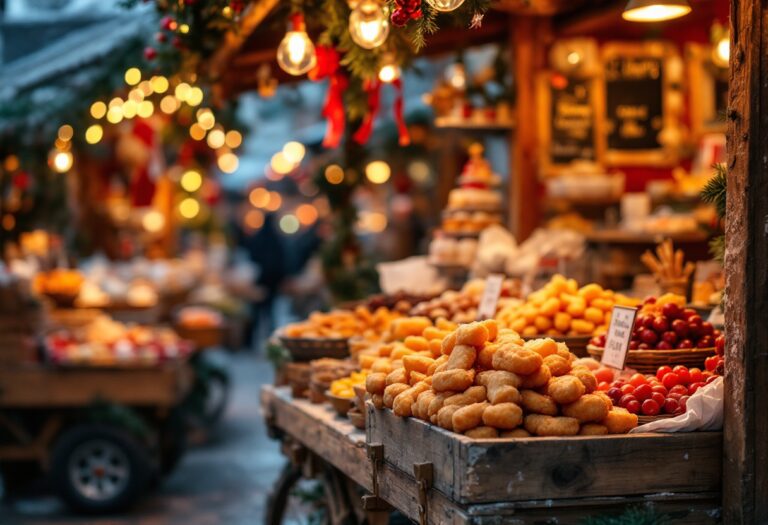 Immagine degli eventi natalizi a Montelepre con luci e decorazioni