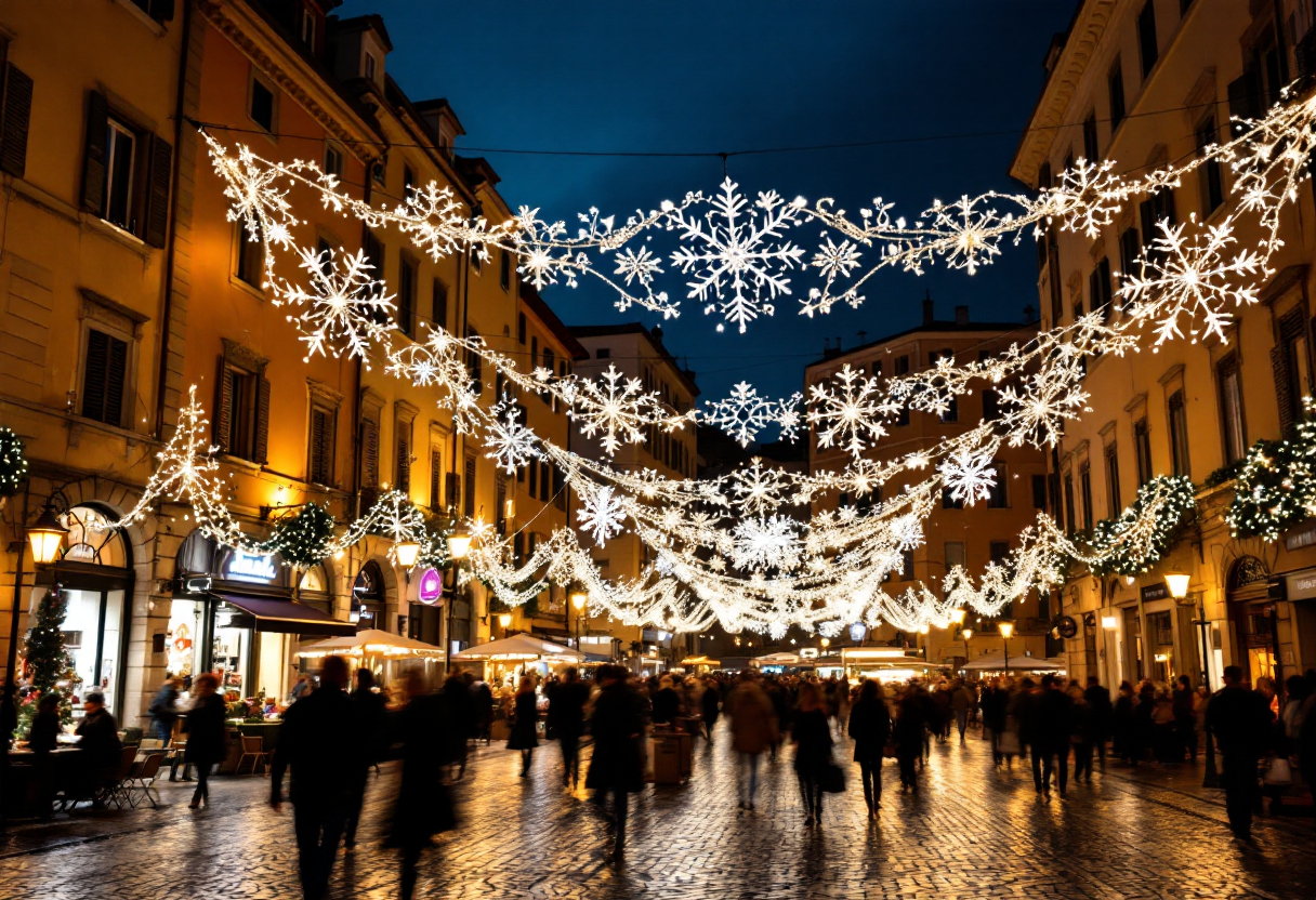 Immagine di eventi natalizi a Pesaro con luci e musica