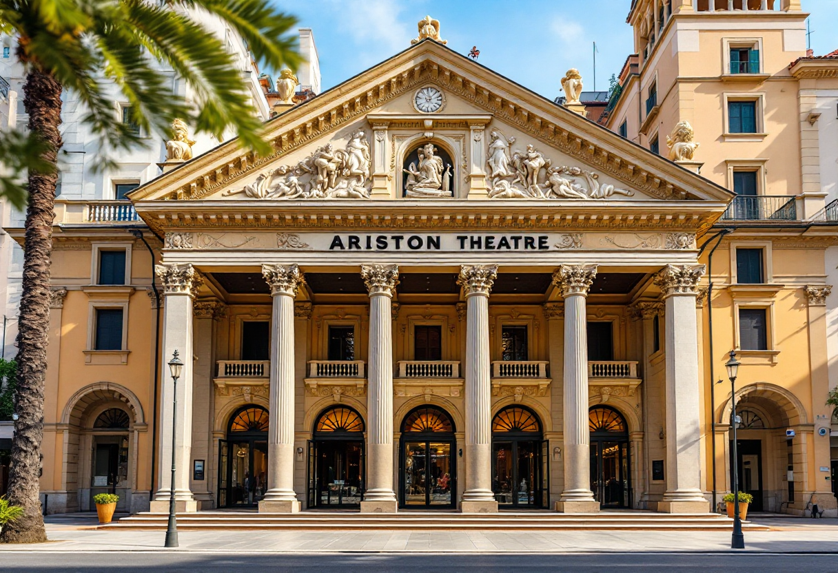 Immagine del Festival di Sanremo con artisti sul palco