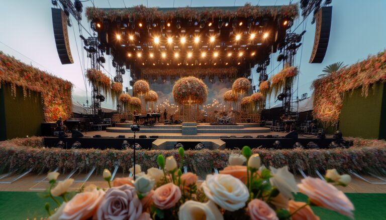 Immagine del Festival di Sanremo con artisti sul palco