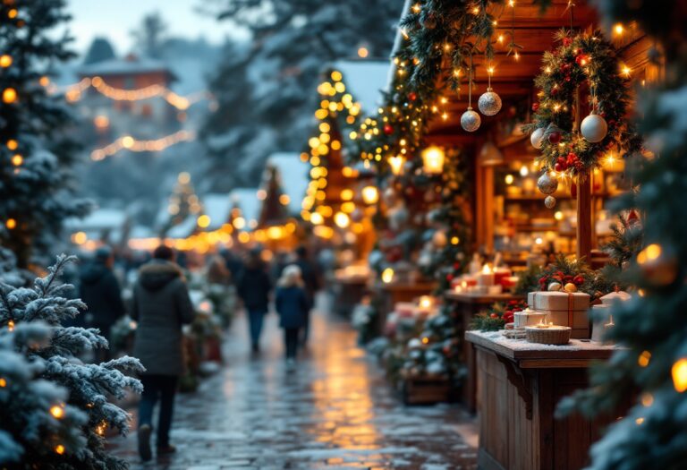 Immagine del Natale a Sirmione con decorazioni festive