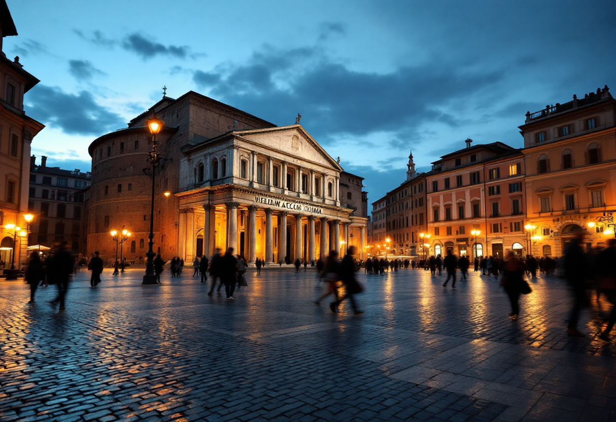 Immagine della Notte dei Musei a Roma con musica e arte