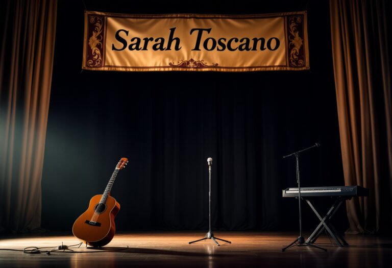 Sarah Toscano durante il suo debutto live dopo Sanremo 2025