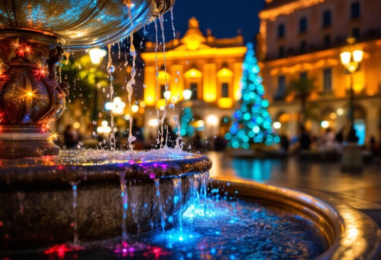 Folla festante durante il Capodanno a Catania