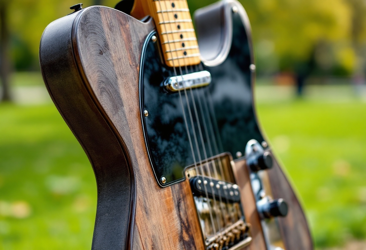 Statua di Rory Gallagher durante l'inaugurazione con pubblico