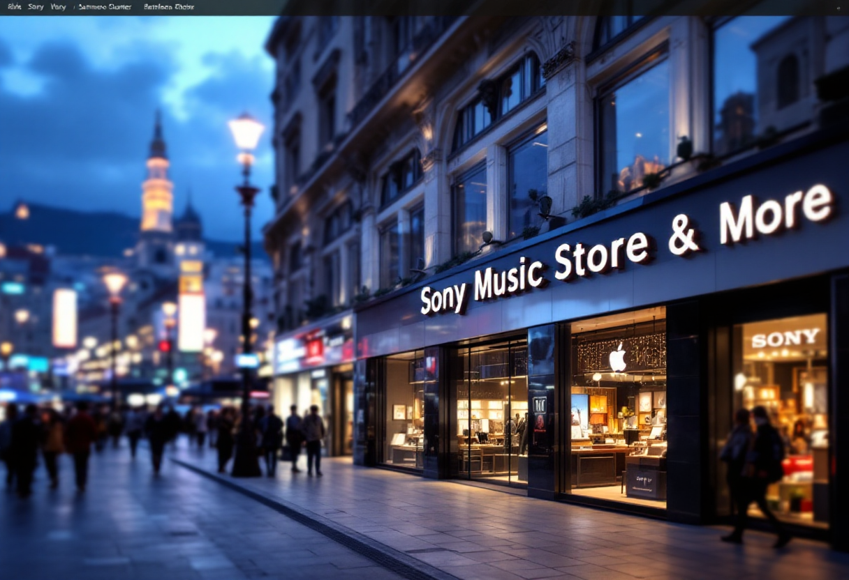 Immagine del nuovo Sony Music Store a Sanremo