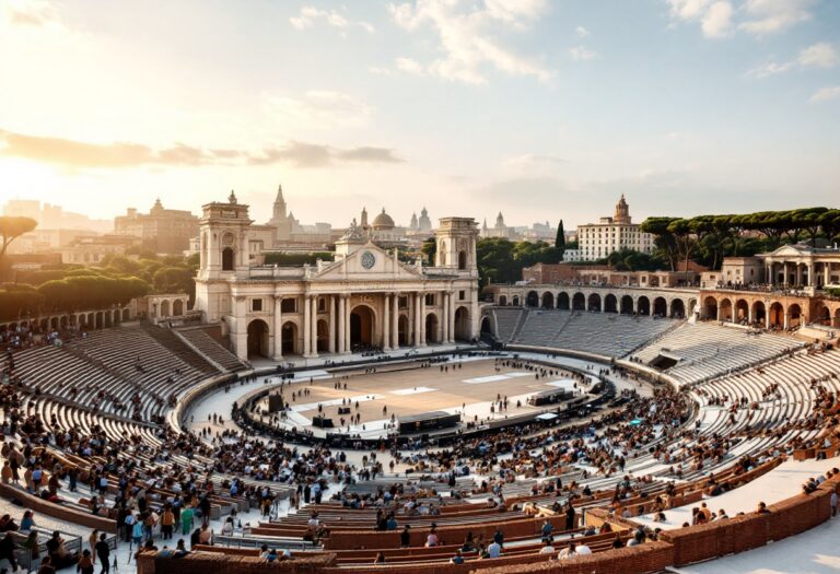 Il Circo Massimo trasformato in arena musicale per l'estate