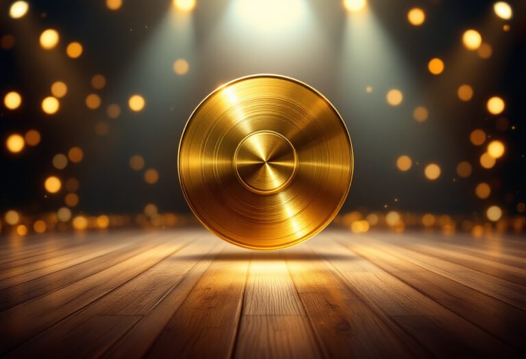 Dischi d'oro e platino simbolo del successo musicale