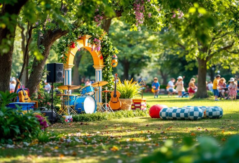 Bambini che partecipano a eventi musicali a Brusimpiano