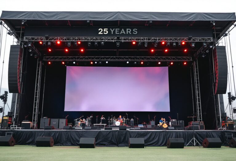 Fabrizio Moro durante un concerto per il suo 25° anniversario