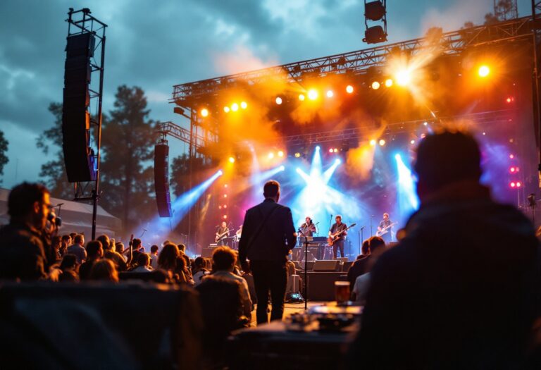 Immagine del Festival di Sanremo 2023 con artisti sul palco