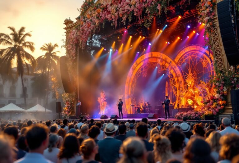 Immagine del Festival di Sanremo 2025 con artisti sul palco