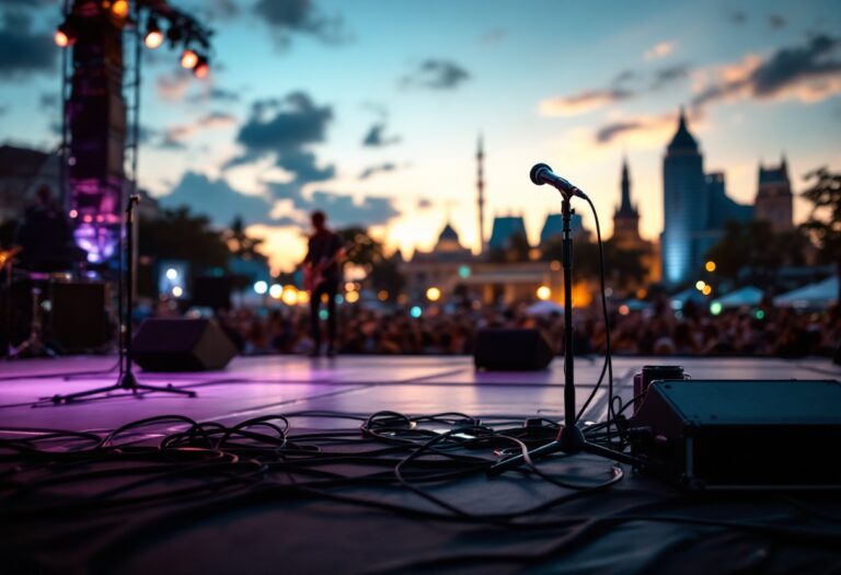 Immagine del Festival di Sanremo 2025 con artisti sul palco