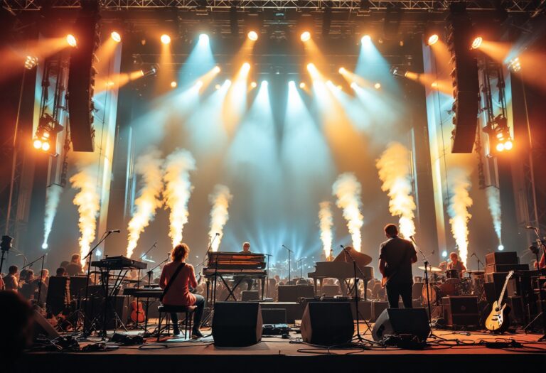 Immagine del Festival di Sanremo con artisti sul palco