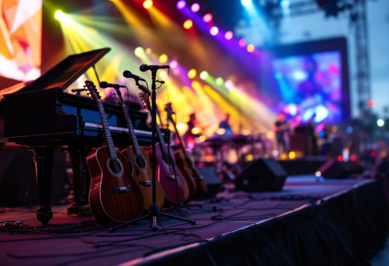 Immagine del Festival di Sanremo con artisti sul palco