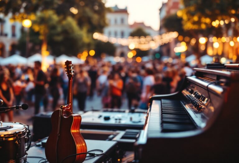 Immagine del Festival di Sanremo con artisti sul palco