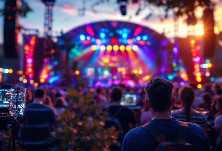 Immagine del Festival di Sanremo con artisti sul palco