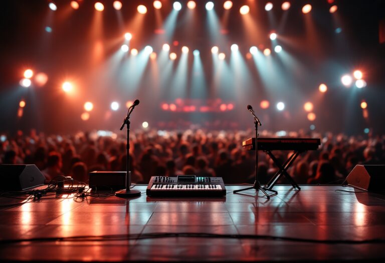 Olly sul palco del Festival di Sanremo 2025 dopo la vittoria