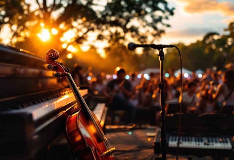 Ezio Bosso mentre dirige un'orchestra con passione