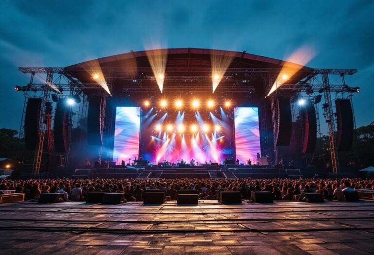 Immagine del Festival di Sanremo 2025 con artisti sul palco