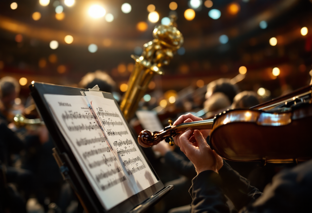 Samuele Bersani esibizione con orchestra dal vivo